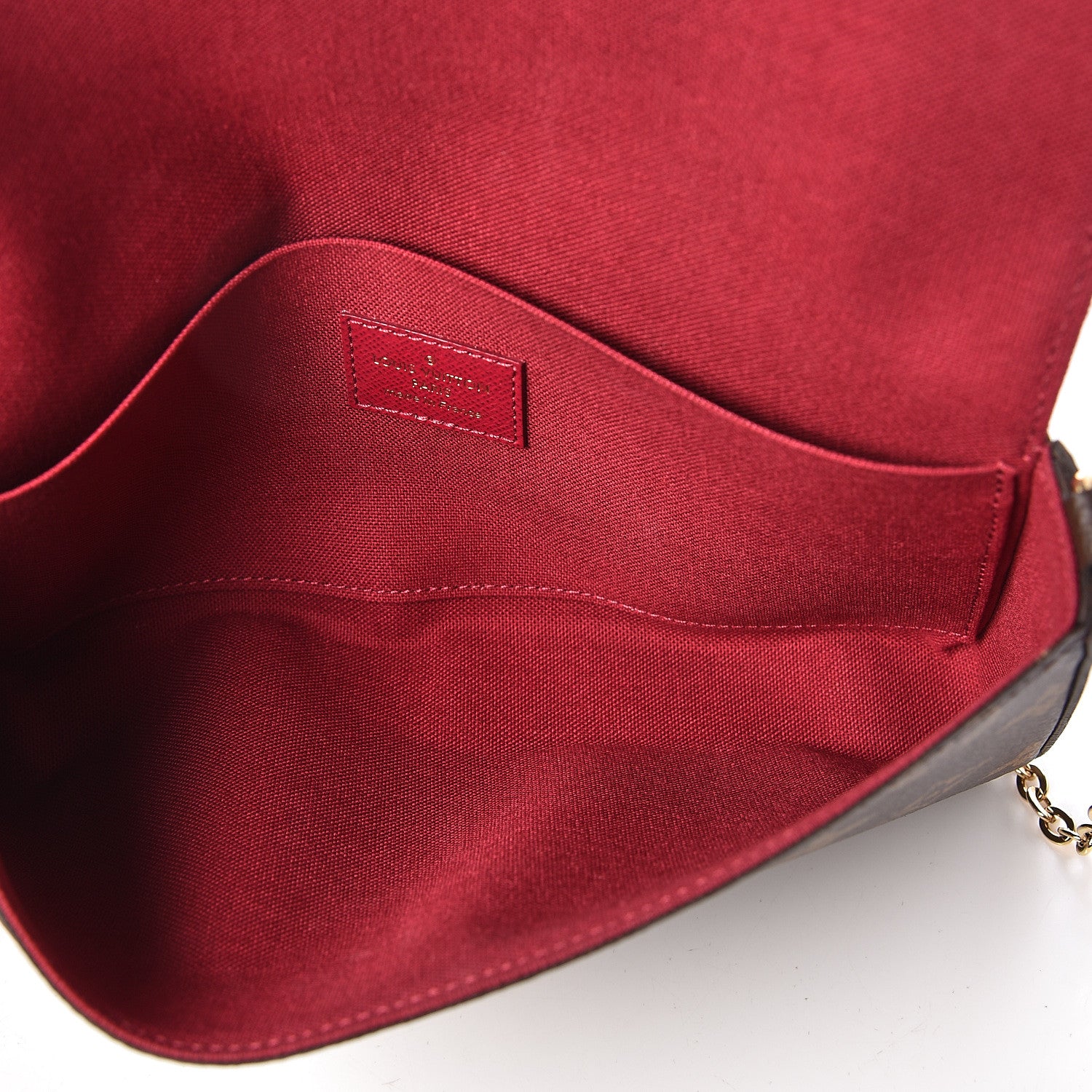 Louis Vuitton Monogram Pochette Felicie Chain Wallet Fuchsia 7 of 11