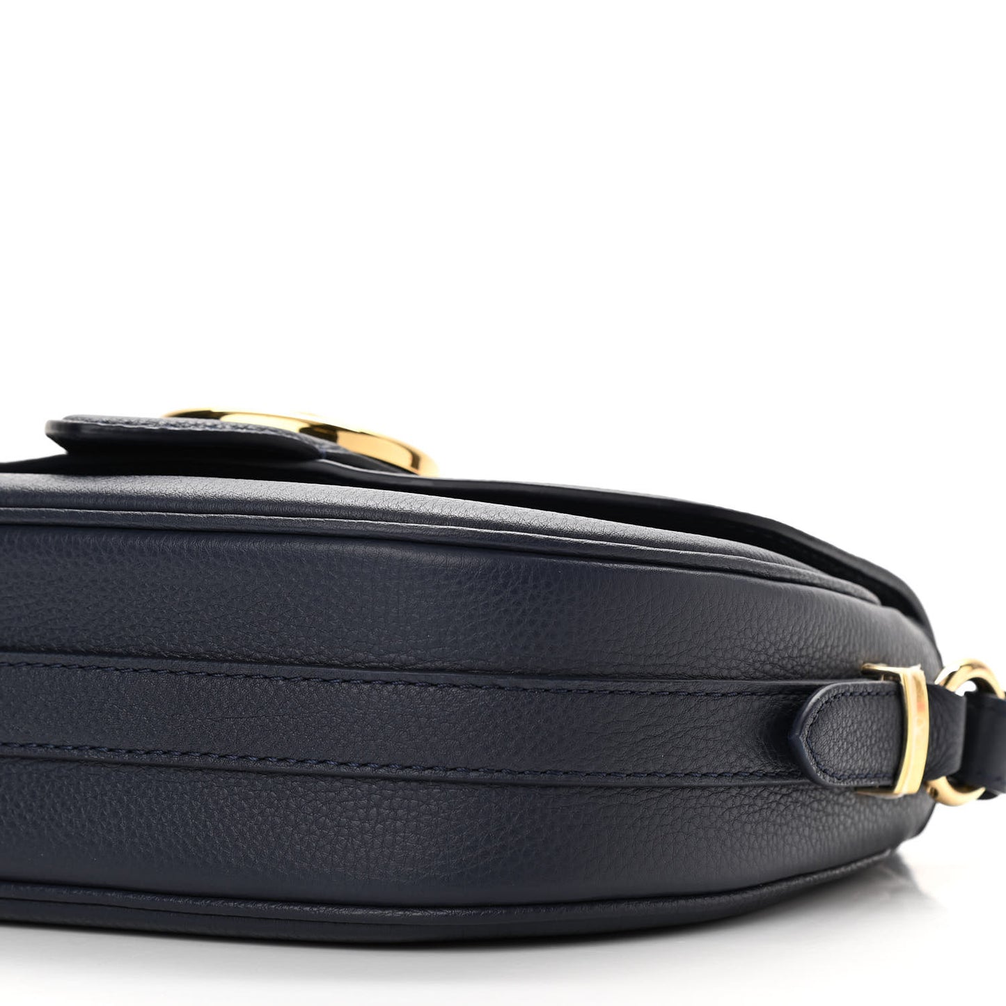 Grained Calfskin LV Pont 9 Soft MM Bleu Marine