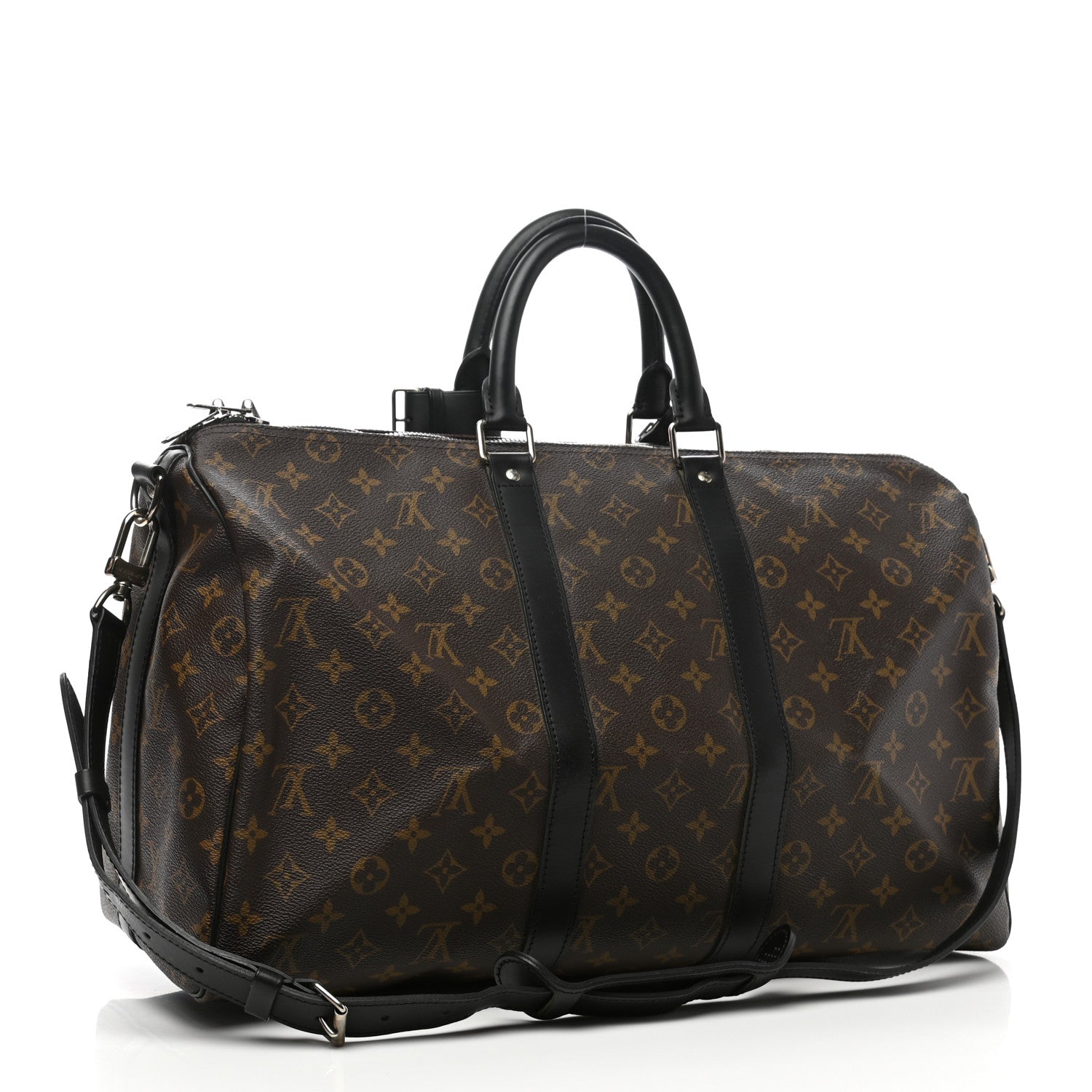 Louis Vuitton Monogram Macassar Keepall Bandouliere 45 3 of 11