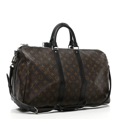 Louis Vuitton Monogram Macassar Keepall Bandouliere 45 3 of 11