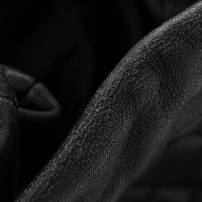 Chanel Lambskin Quilted CC Chain Bucket Bag Black Black 14 of 14