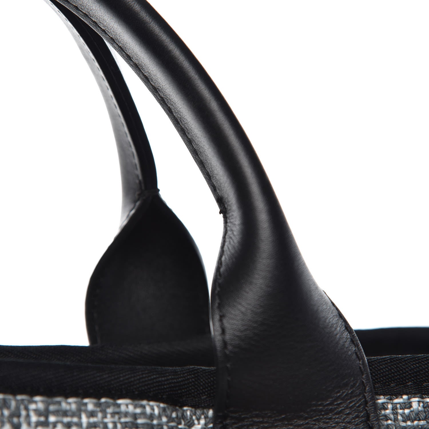 Chanel Woven Straw Raffia Large Deauville Tote Charcoal 9 of 9