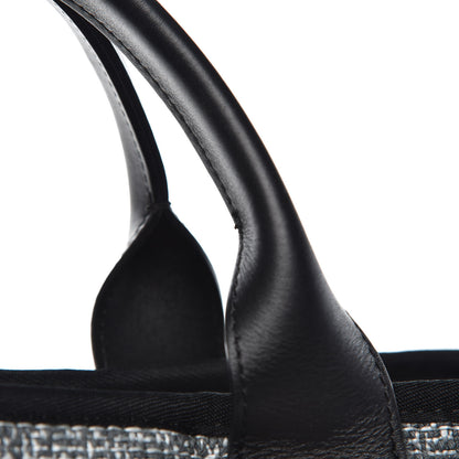 Chanel Woven Straw Raffia Large Deauville Tote Charcoal 9 of 9