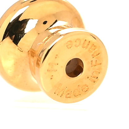 Hermes Gold Lacquered Mini Pop H Earrings Anemone 5 of 5