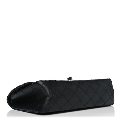 Chanel Aged Calfskin Space Charms 2.55 Reissue 225 Flap Black 3 of 17