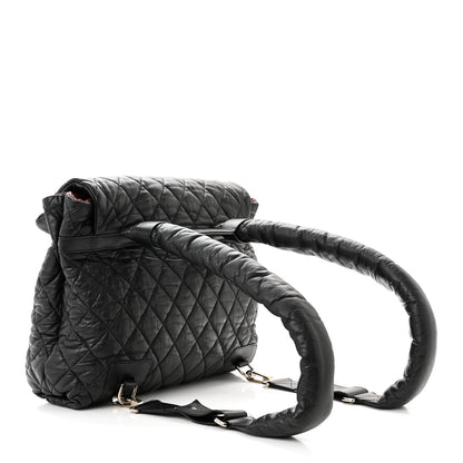 Chanel Lambskin Quilted Coco Cocoon Backpack Black 3 of 11