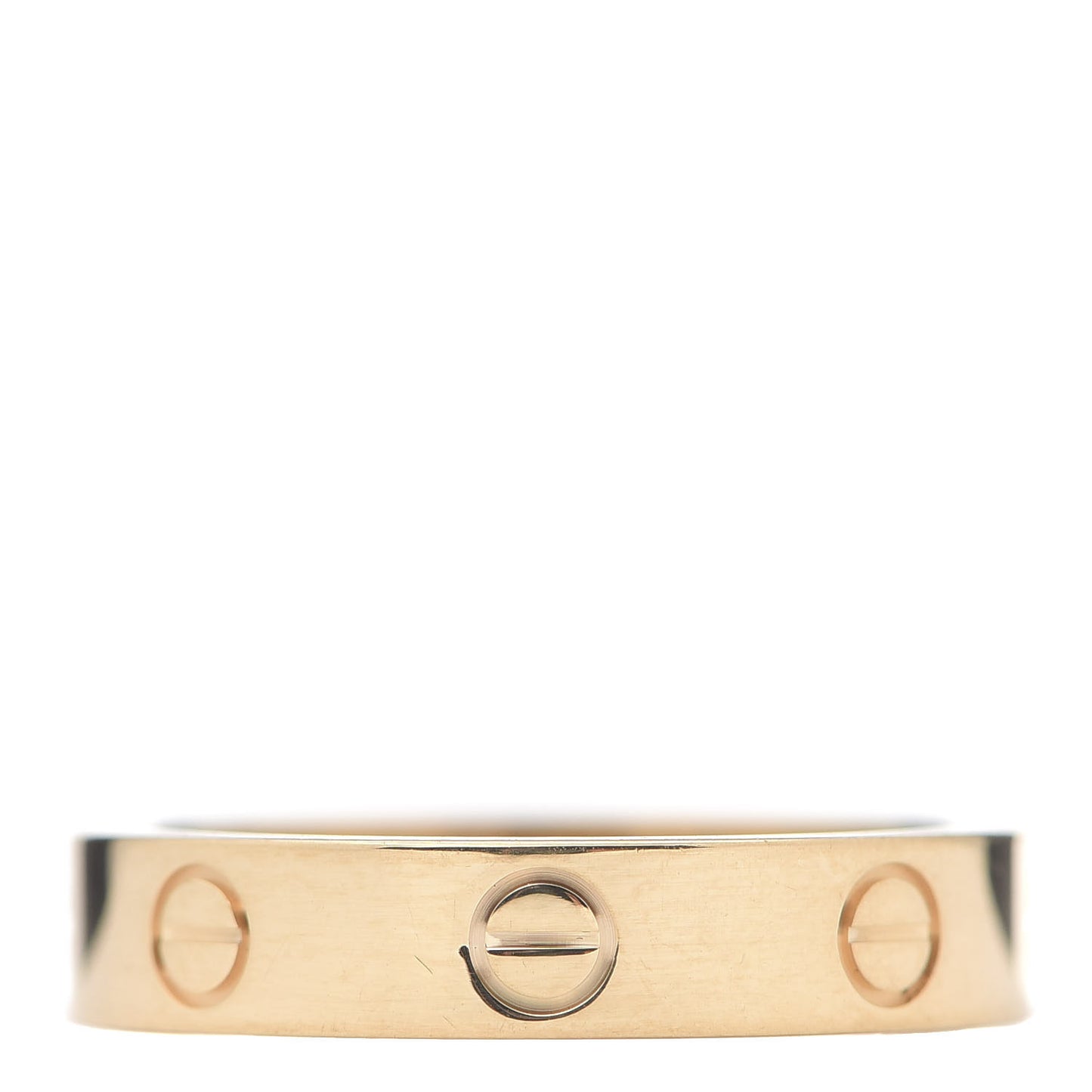 18K Yellow Gold Diamond 4mm LOVE Wedding Band Ring 53 6.25