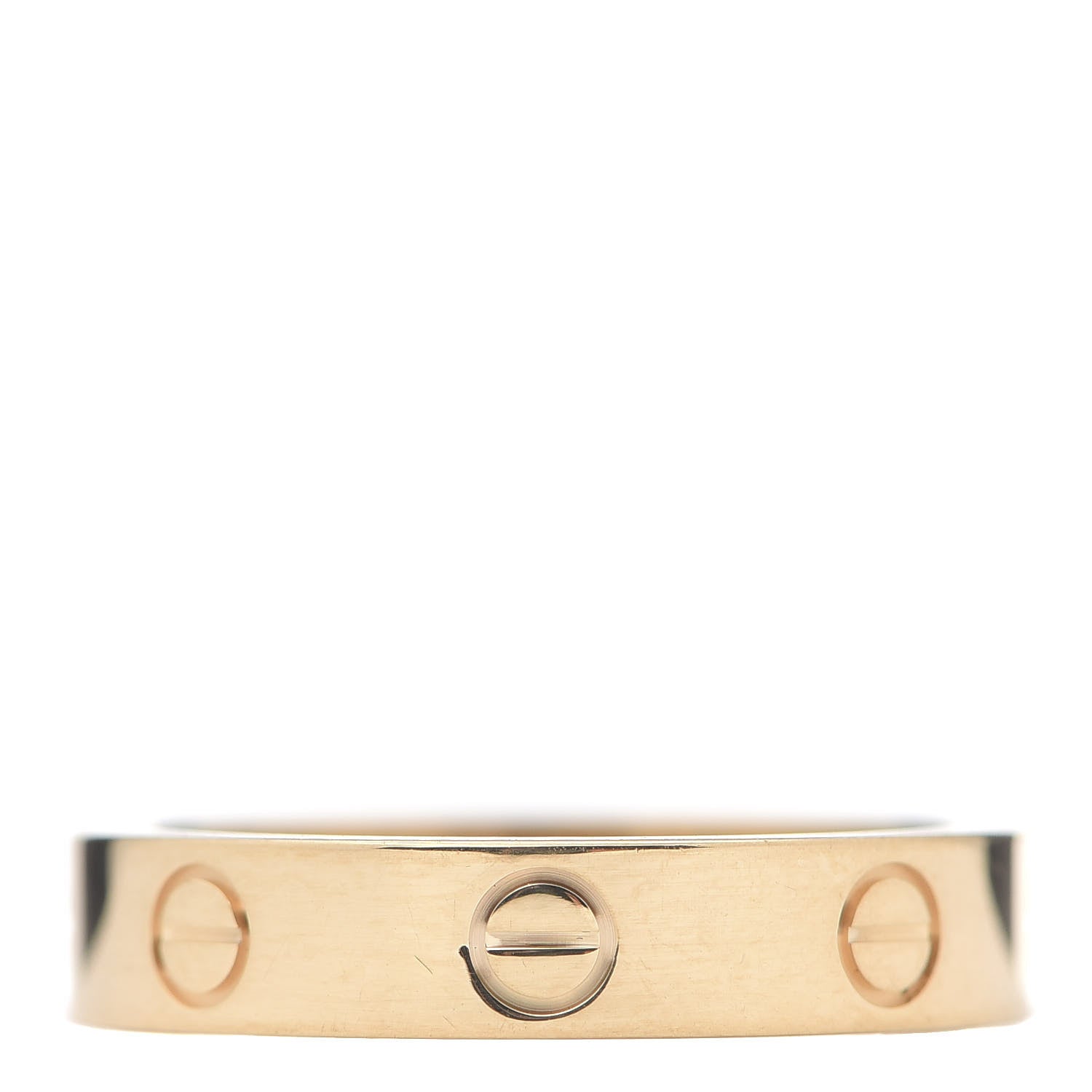Cartier 18K Yellow Gold Diamond 4mm LOVE Wedding Band Ring 53 6.25 3 of 4