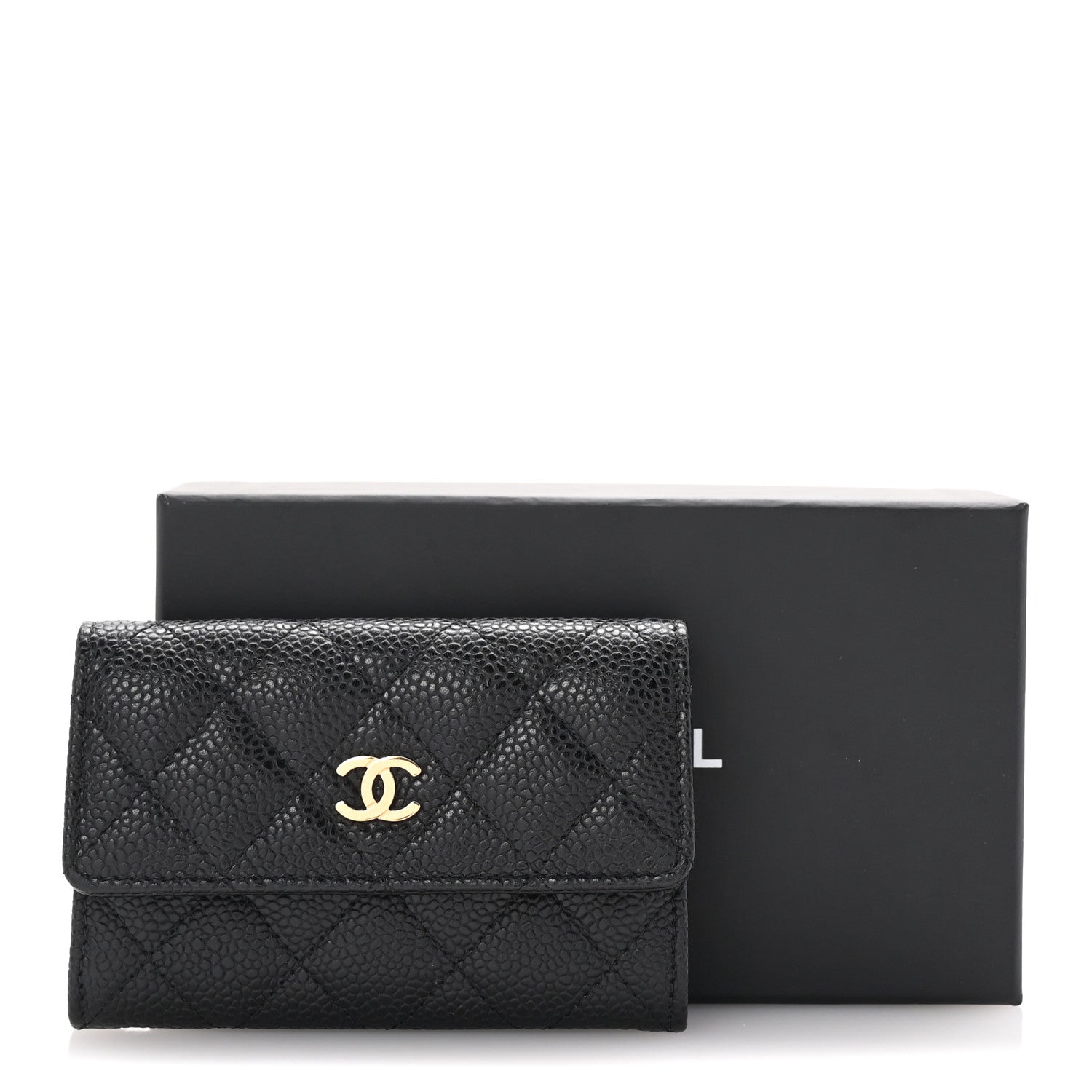 Chanel Caviar Quilted Flap Card Holder Black 9 of 9