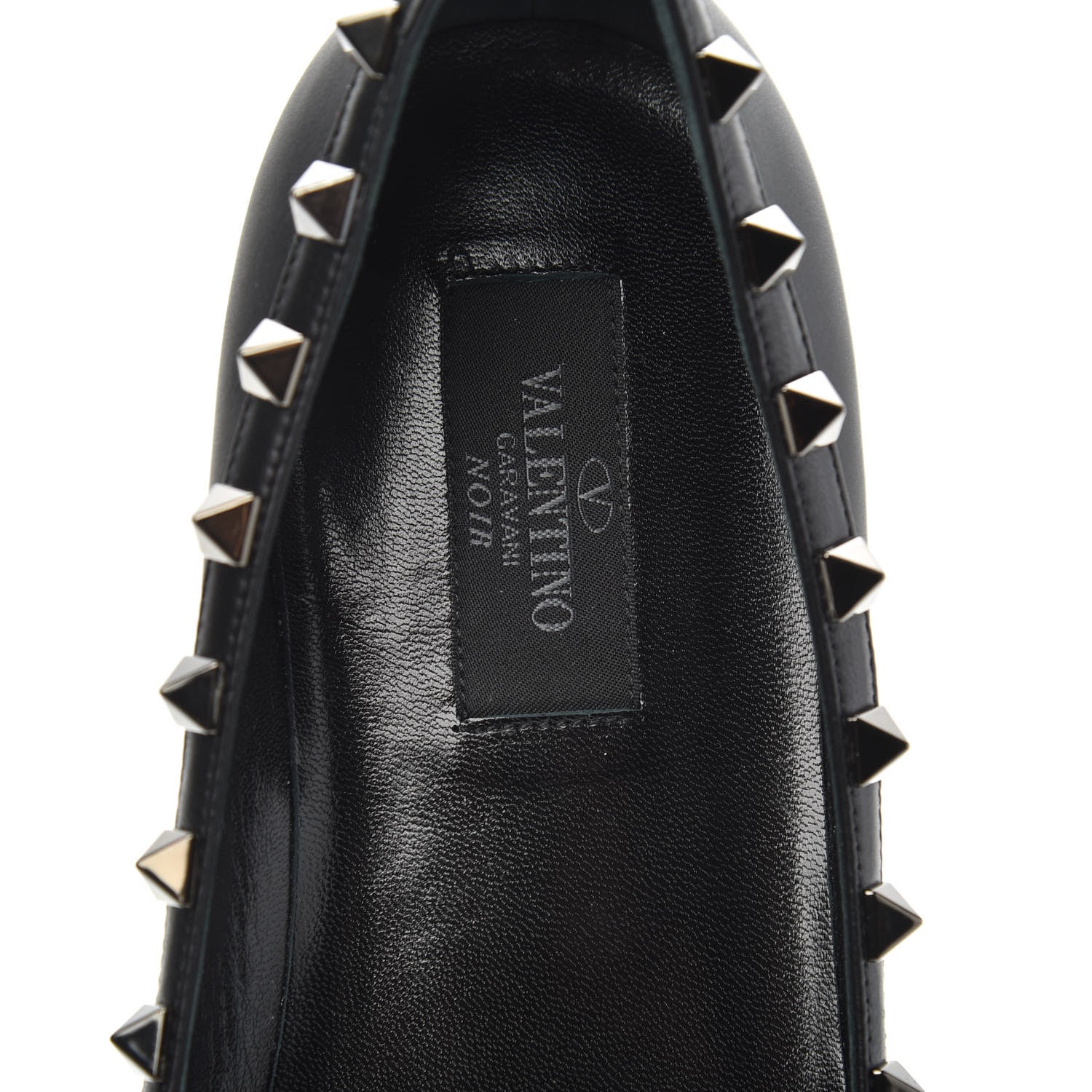 Valentino Garavani Nappa Rockstud Ballerina Flats 39 Black 6 of 9