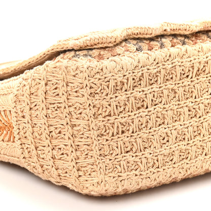 Christian Dior Cotton Knit Small Caro Bag Beige 8 of 9
