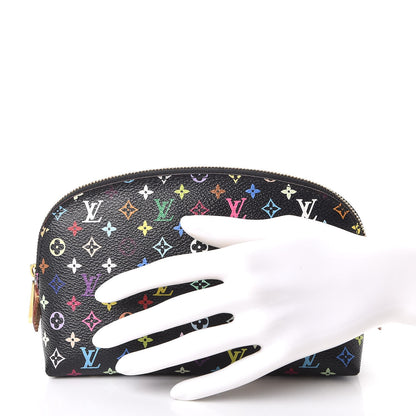 Louis Vuitton Monogram Multicolor Cosmetic Pouch Black Grenade 2 of 8