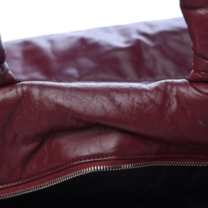 Chanel Lambskin Quilted Large Coco Cocoon Tote Burgundy 10 of 19