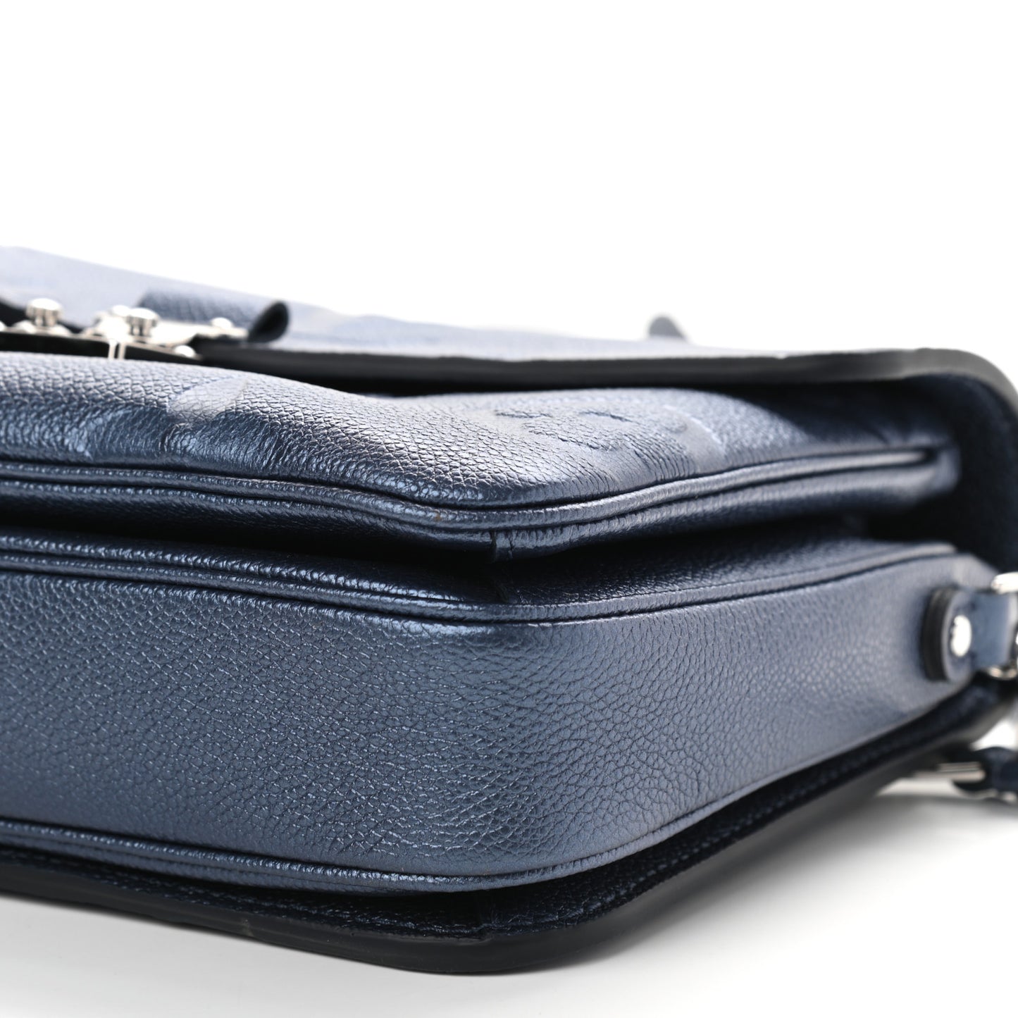Metallic Empreinte Monogram Giant Pochette Metis Navy Nacre