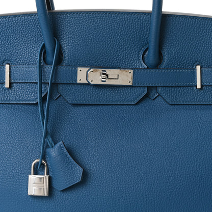 Hermes Togo Birkin 35 Bleu Izmir 8 of 10
