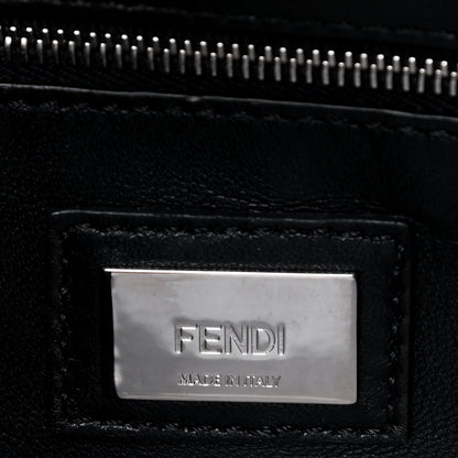 Fendi Nappa Lace Up Mini Peekaboo Iconic Satchel Black 6 of 9