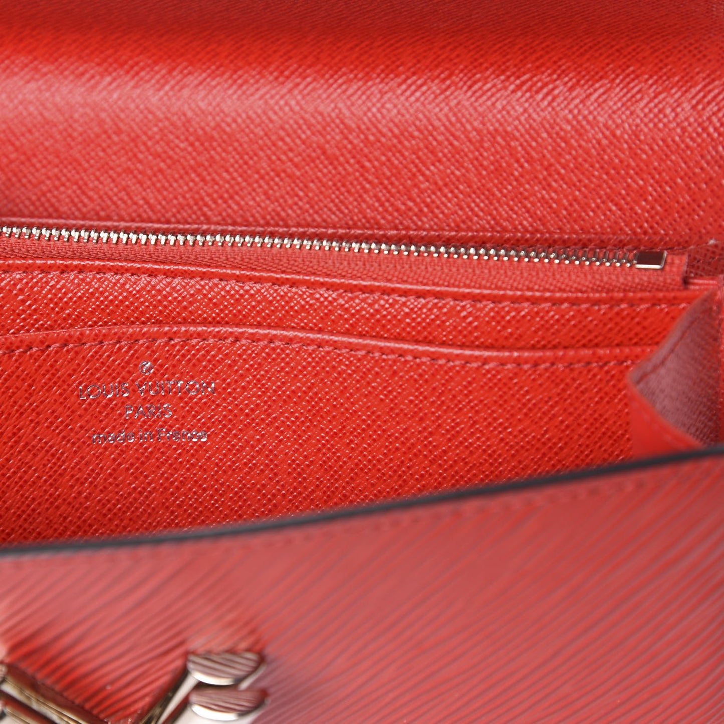 Epi Twist Wallet Coquelicot