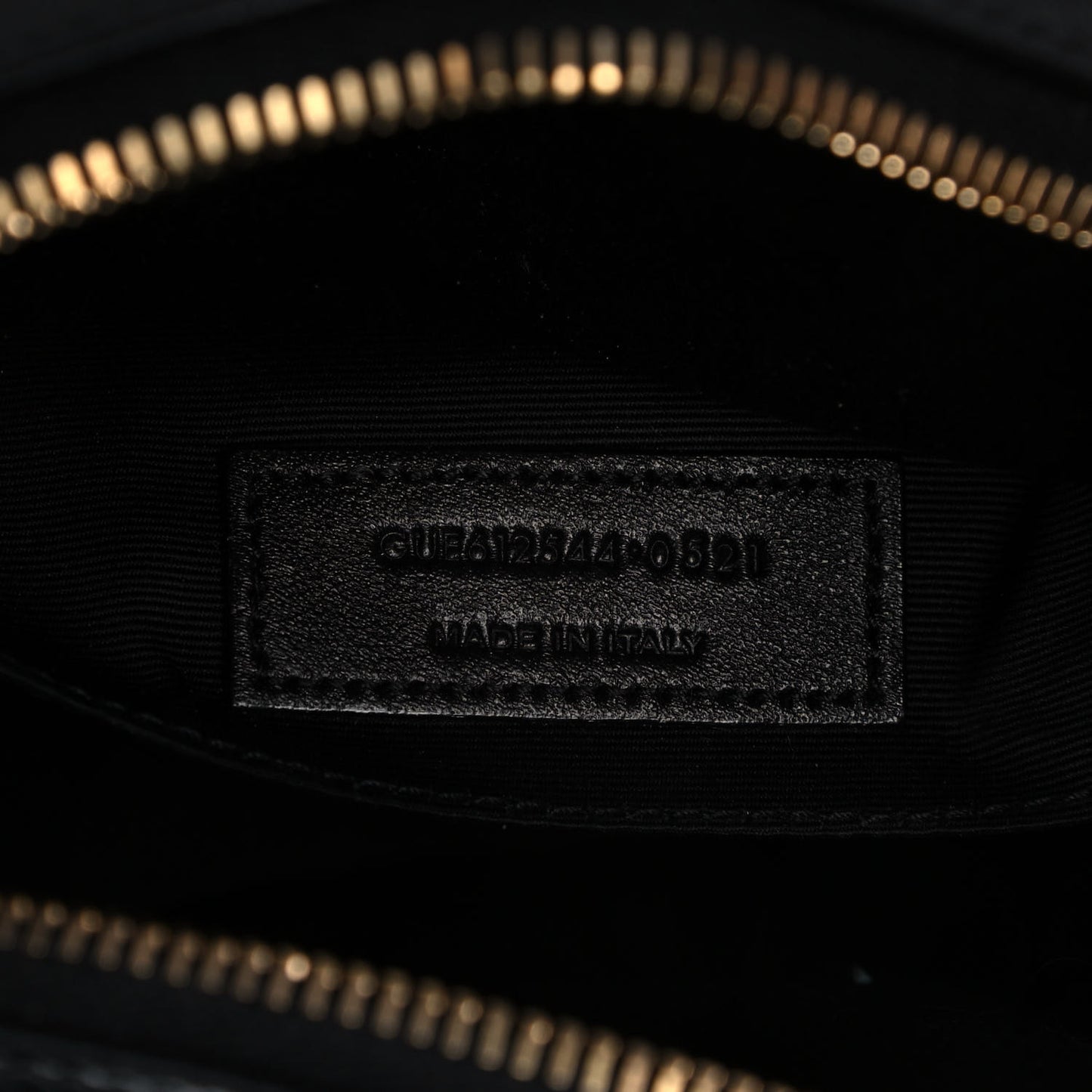 Calfskin Matelasse Monogram Lou Camera Bag Black
