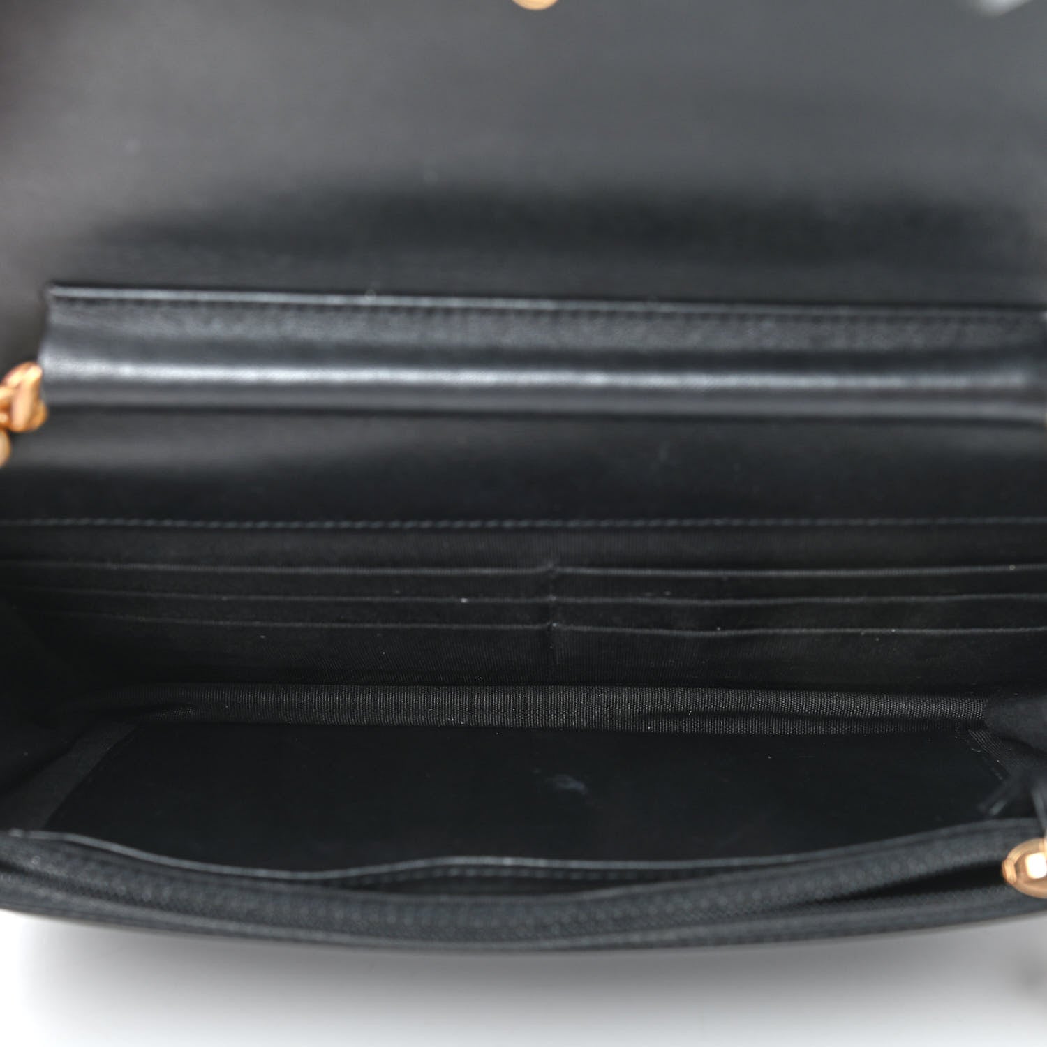 Chanel Caviar Quilted Boy Wallet On Chain WOC Black 5 of 12