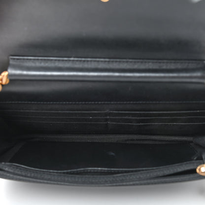 Chanel Caviar Quilted Boy Wallet On Chain WOC Black 5 of 12