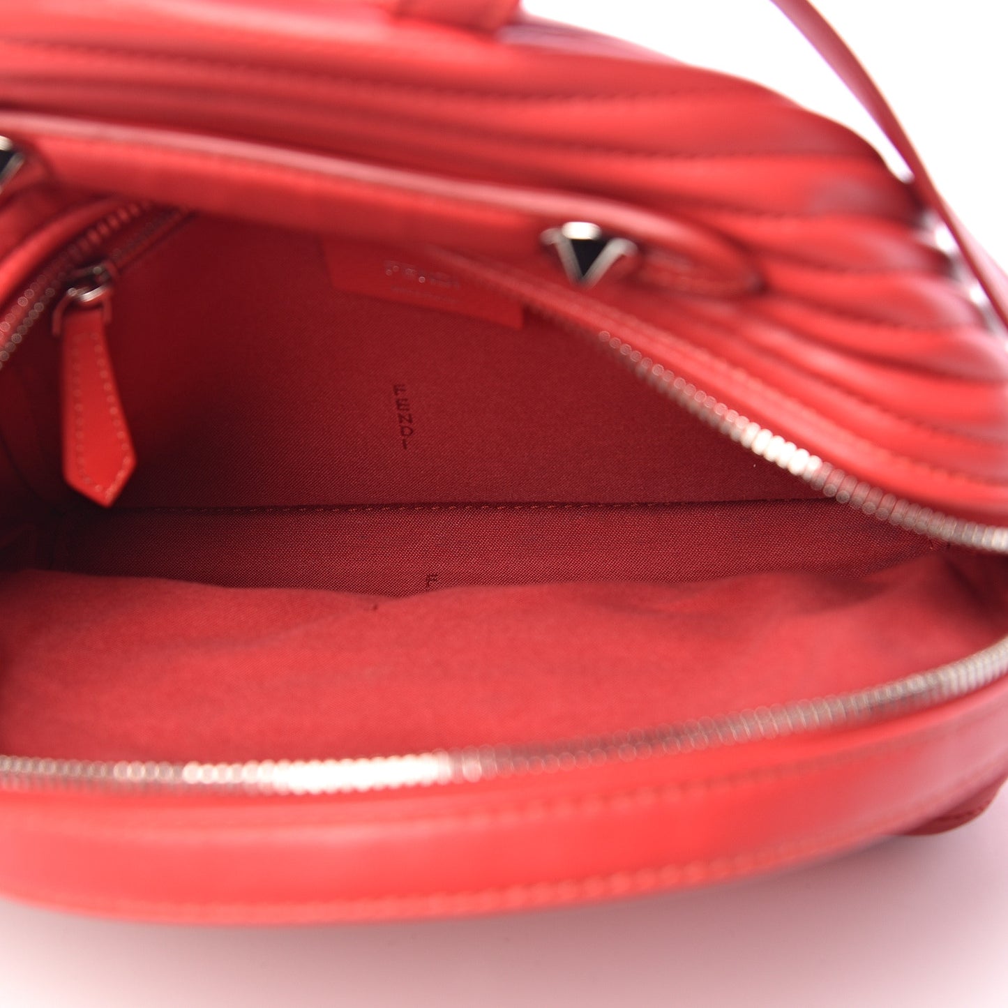 Shiny Nappa Trapuntata Mini Backpack Papavero