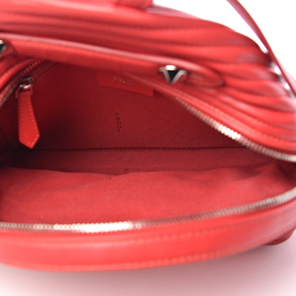 Fendi Shiny Nappa Trapuntata Mini Backpack Papavero 5 of 18