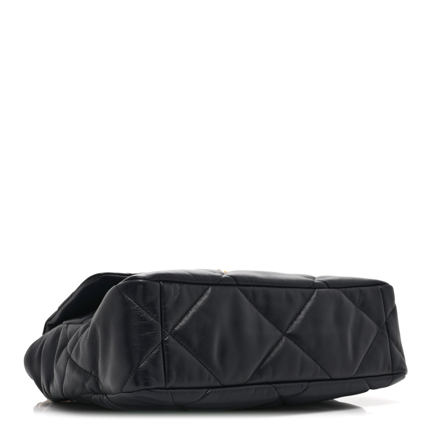 Chanel Lambskin Quilted Large Chanel 19 Flap Navy Blue 4 of 10
