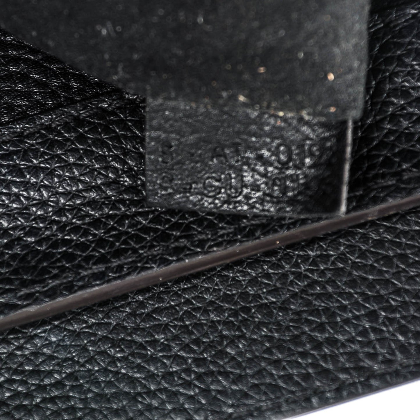 Drummed Calfskin Mini Luggage Black
