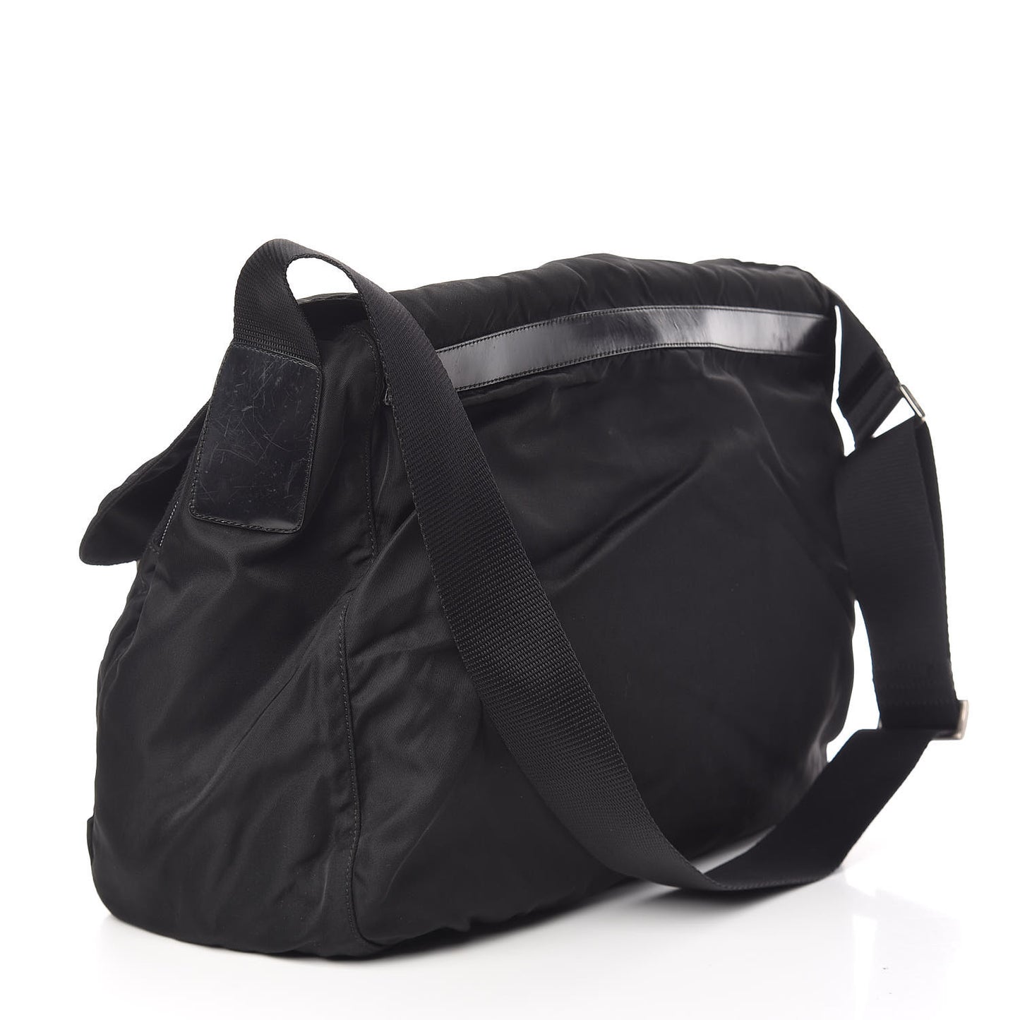 Tessuto Nylon Messenger Bag Black