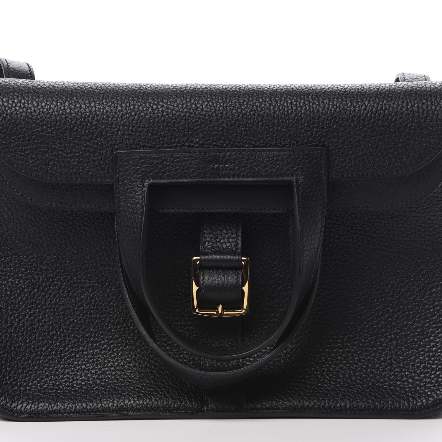 Hermes Taurillon Clemence Halzan 31 GM Black 11 of 14