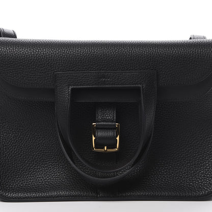 Hermes Taurillon Clemence Halzan 31 GM Black 11 of 14