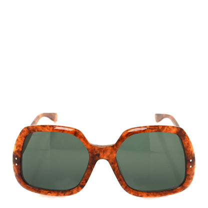 Gucci Squared Frame GG0625S Glasses Havana Brown 2 of 7