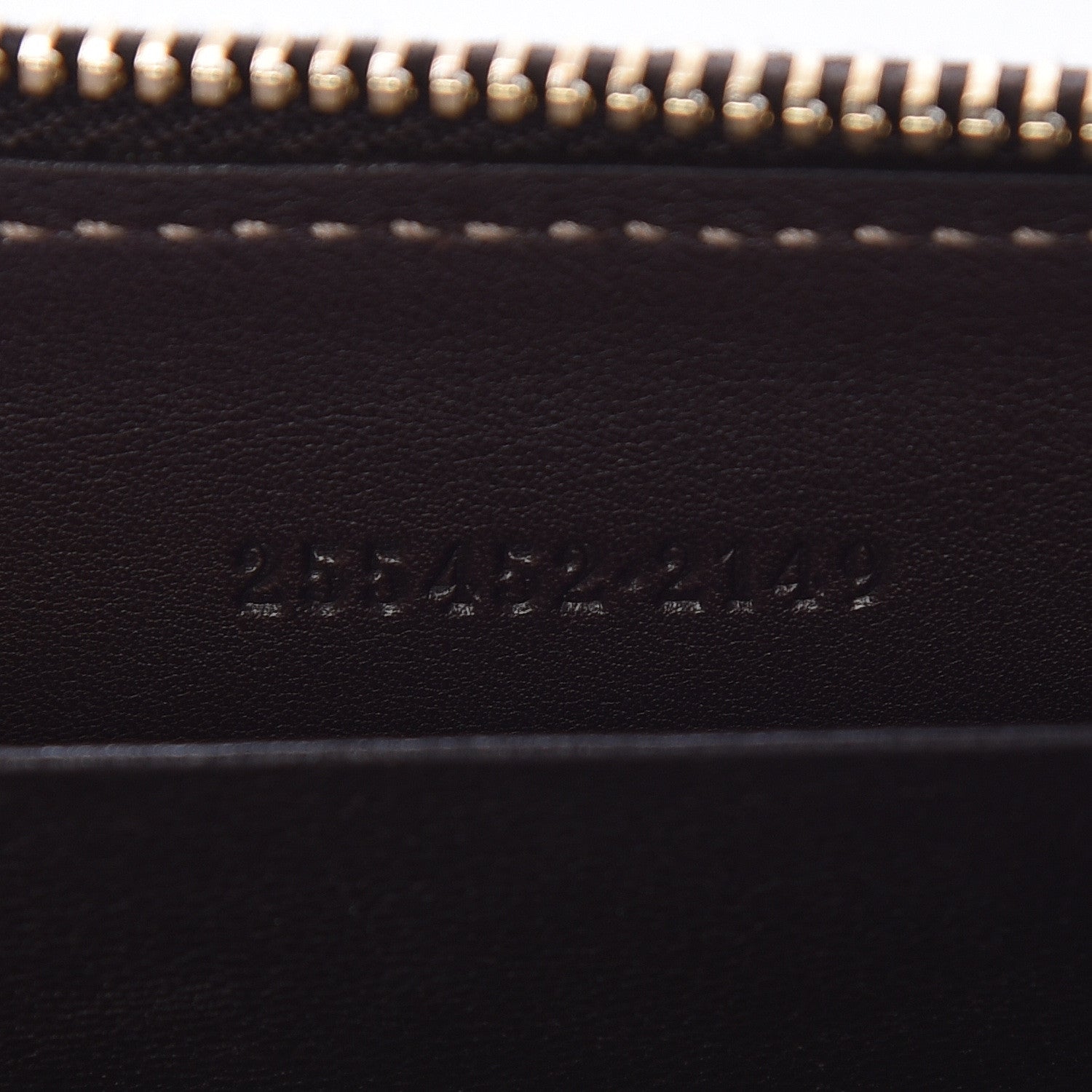 Gucci Monogram Zip Around Card Case Brown 6 of 7