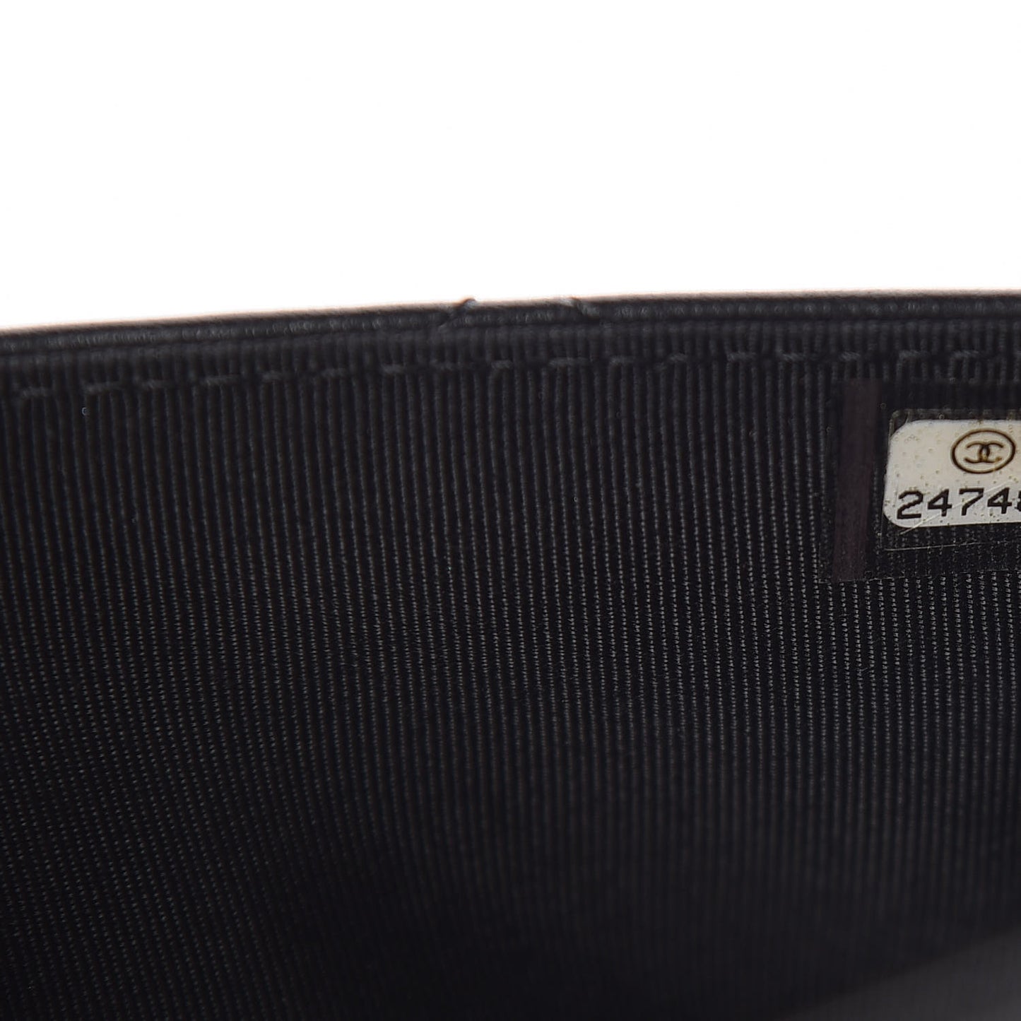 Lambskin Quilted Wallet On Chain WOC Black