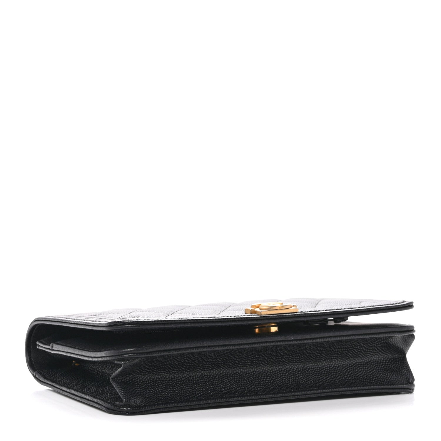 Chanel Caviar Quilted Boy Wallet On Chain WOC Black 4 of 13