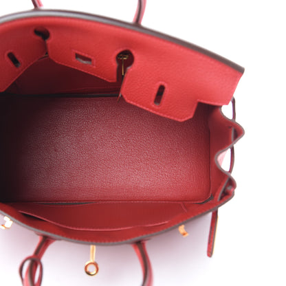 Hermes Togo Birkin 25 Rouge Vif 5 of 12
