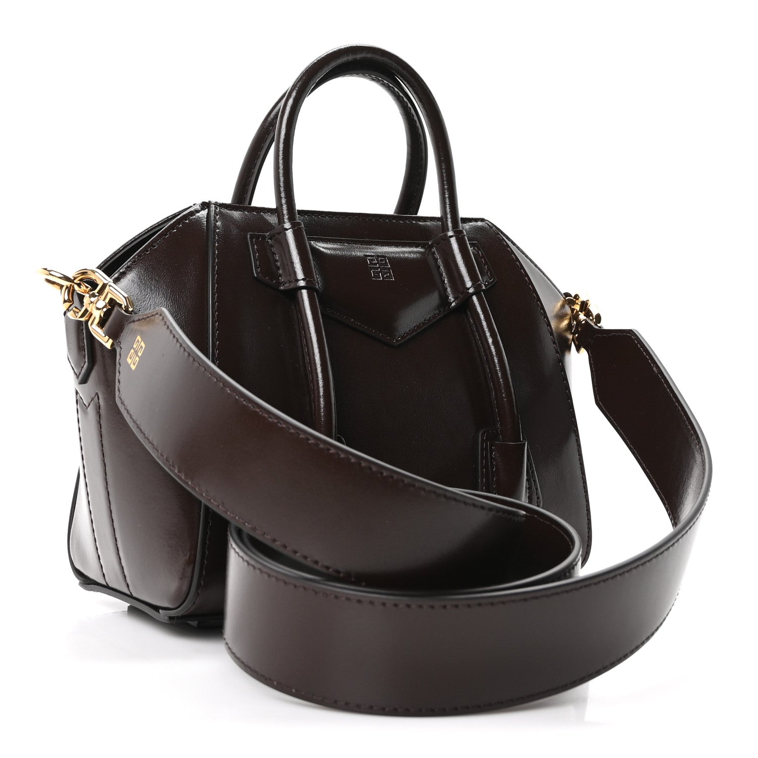 Givenchy Box Calfskin Mini Lock Antigona Oxblood Red 3 of 9