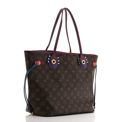 Louis Vuitton Monogram Totem Neverfull MM Magenta 4 of 11