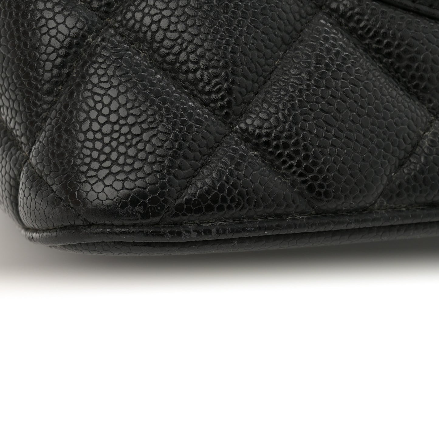 Caviar Quilted Medallion Tote Black