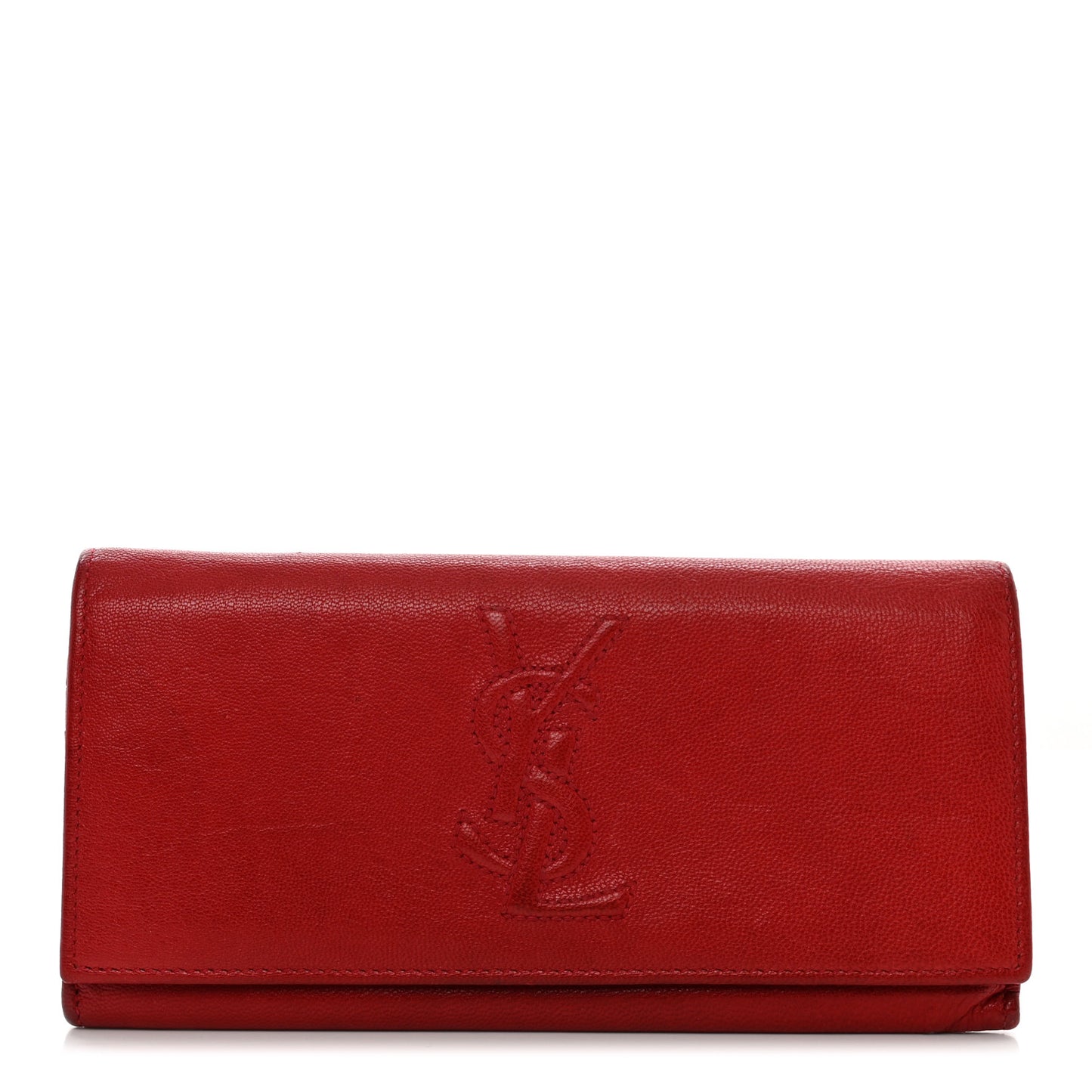 Goatskin Belle De Jour Flap Wallet Rouge Orient