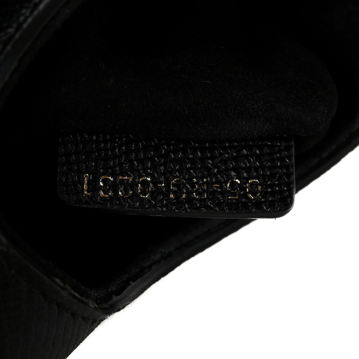 Grained Calfskin Mini Saddle Bag Black