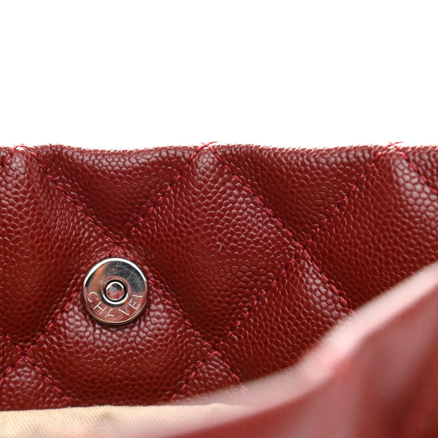 Chanel Caviar Quilted Large Timeless CC Soft Tote Dark Red 11 of 11