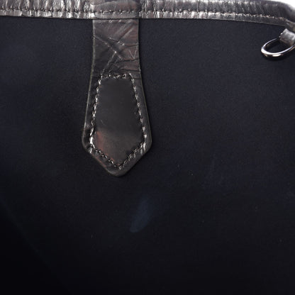 Burberry Patent Supernova Check Stanton Tote Dark Nickel 10 of 24