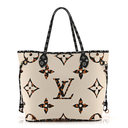 Louis Vuitton Monogram Giant Jungle Neverfull MM Ivory 1 of 11
