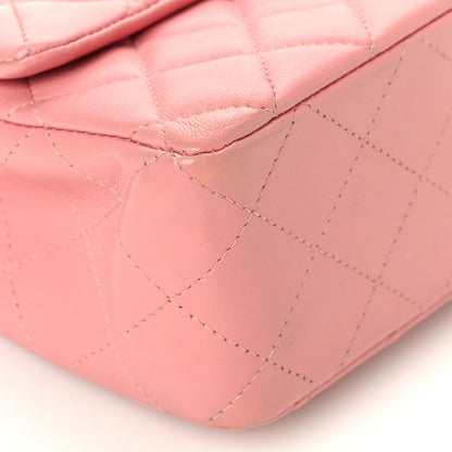 Chanel Lambskin Quilted Mini Rectangular Flap Pink 8 of 9