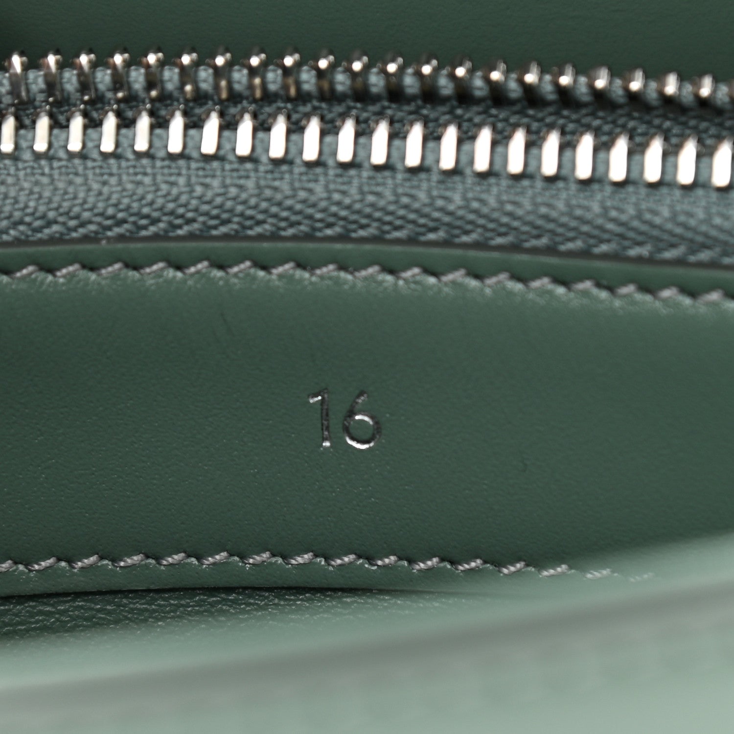 Celine Satinated Calfskin Small 16 Top Handle Bag Celadon 7 of 10