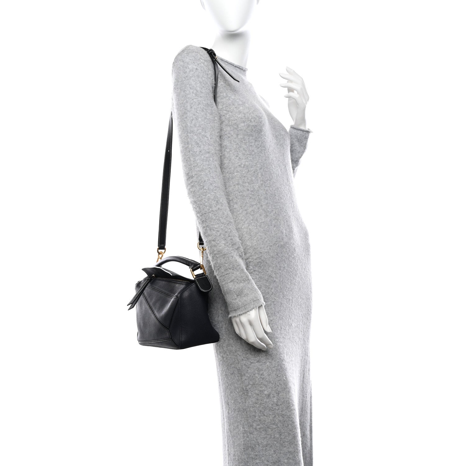 Loewe Calfskin Small Puzzle Bag Marine 2 of 10