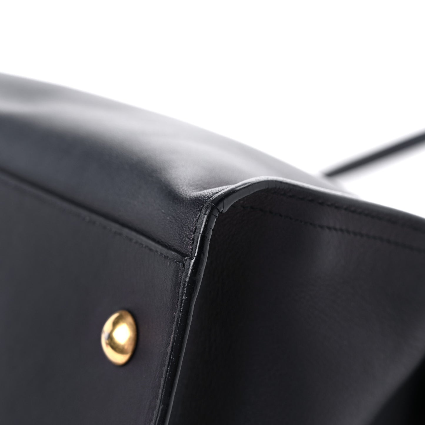 Calfskin Small Classic Y Cabas Navy Blue