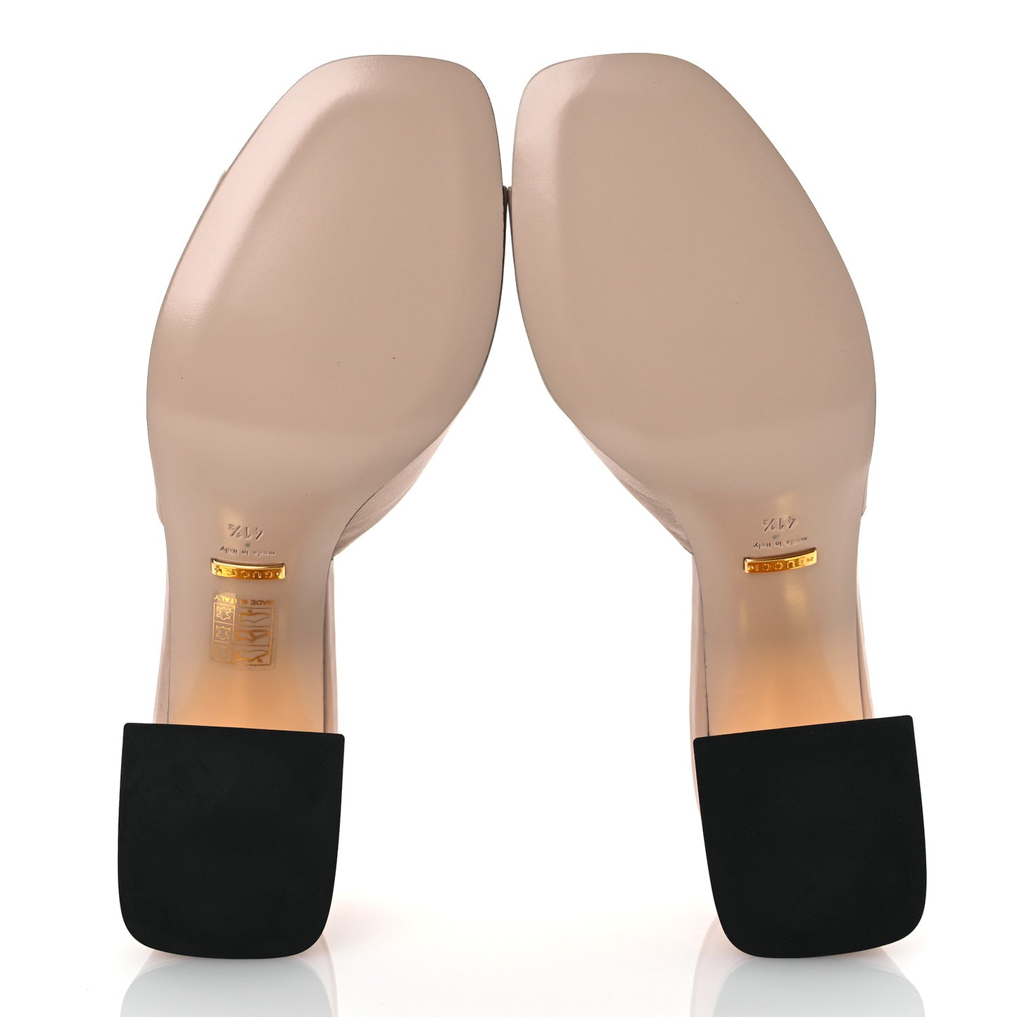 Nappa Horsebit 75mm Slide Sandals 41.5 Skin Rose