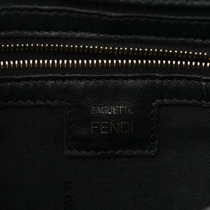 Fendi Nappa FF 1974 Embossed Baguette Black 6 of 10